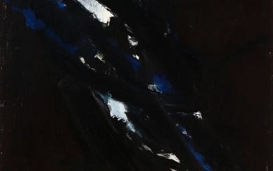 Mogens Andersen: “Sputnik”, 1959. Signed Mogens Andersen 59. Oil on canvas. 100×81 cm.