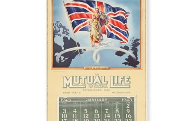Mutual Life of Canada Insurance 1943 Calendar