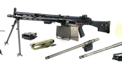 (N) H&K MODEL 21E MACHINE GUN WITH ACCESSORIES (FULLY