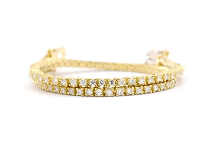 ''No Reserve Price'' - 18 kt. Yellow gold - Bracelet - 0.96 ct Diamond