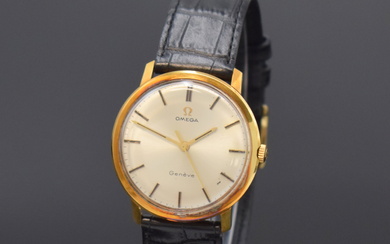OMEGA Geneve 14k yellow gold gents wristwatch reference 131.021, Switzerland...