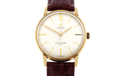 OMEGA - a gold plated Seamaster 600 wrist watch, 34mm.