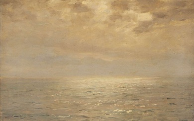 Oscar Mendlik (Hongaars/Nederlands, 1871-1963), 'Winterochtend Oceaan'