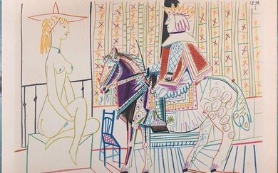 Pablo Picasso - Woman & Knight, 1954