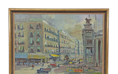 Painting "STREET IN SPAIN" unsigned, to the taste of Lucien...