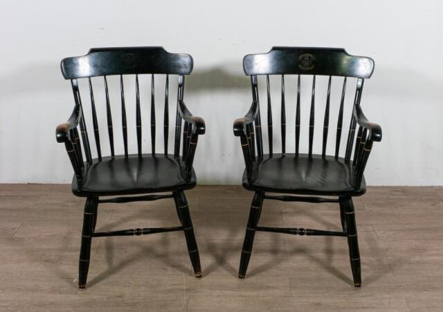 Pair of Boston University Arm Chairs