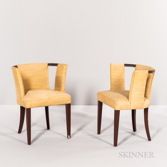 Pair of Eliel Saarinen for Johnson Furniture Occasional Chairs