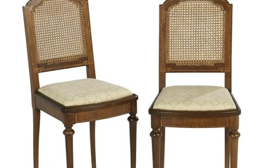 Pair of Neoclassical-Style Mahogany Side Chairs