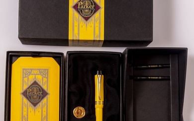 Parker Duofold Fountain Pen, Mandarin yellow, Numbered Edition