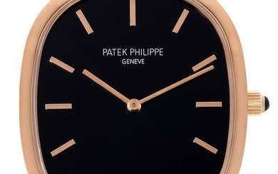 Patek Philippe Golden Ellipse Grande Taille Rose Gold Mens Watch 5738 Papers