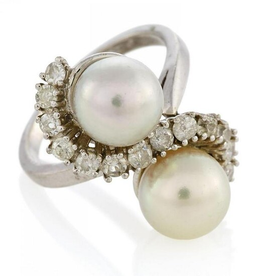 Pearl-Diamond-Ring