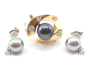 Pearl Ring & Pr. Of Earrings