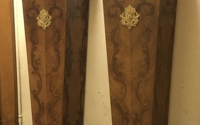 Pedestal, Pair of- Louis XV Style - Wood - 19th century