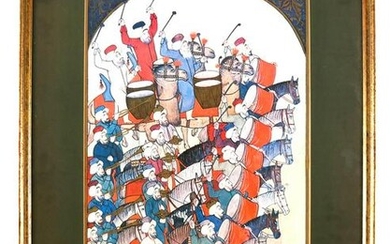 Persian Men on Horseback - Offset Print