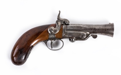Pistolet tromblon à broche, un coup, calibre 15 mm environ