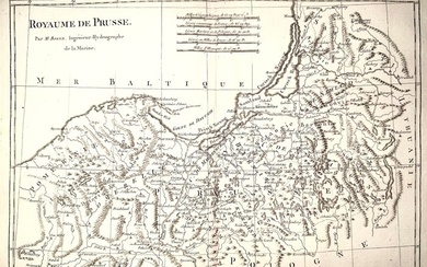 Poland, Map - Prussia, Germany; Rigobert Bonne - Royaume de Prusse - 1781-1800