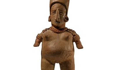 Pre Columbian Jalisco Terracotta Pregnant Figure