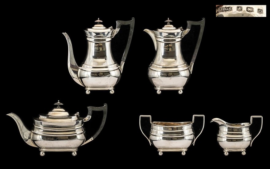 Queen Anne Style 1930s Period Good Quality 5 Piece Sterling ...