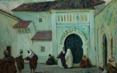 RAFAEL MARTINEZ DIAZ Madrid (1915) / (1991) "In the mosque"
