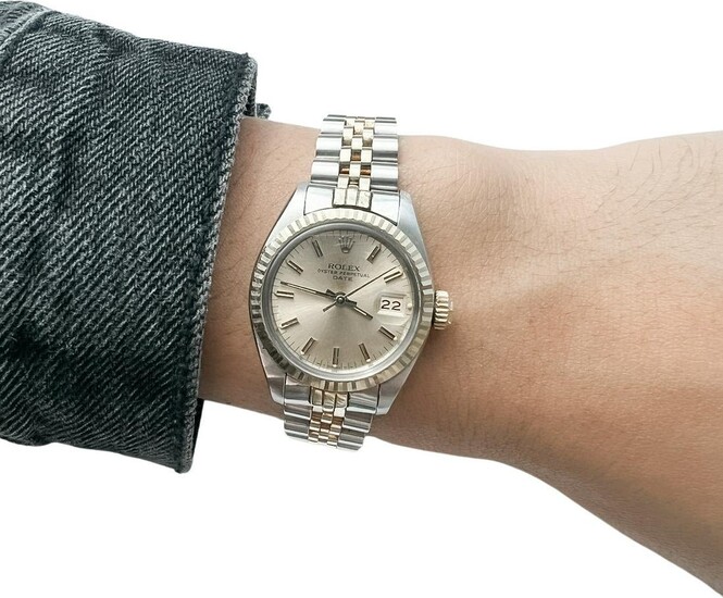 ROLEX 2 Tone Stainless Steel Date