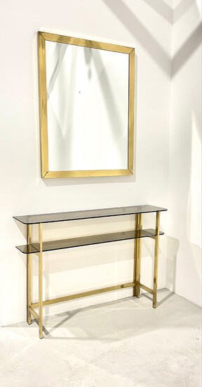 ROMEO REGA (Attr). Consolle table with mirror