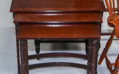 Regency Style Mahogany Nesting Tables