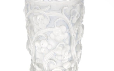 Rene Lalique "Raisins" Glass Vase