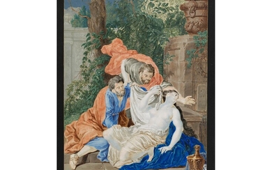 Richard van Orley, 1663 – 1732, Susanna im Bade und die beiden Alten