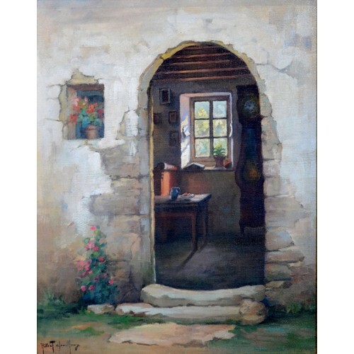 Robert Chailloux 'The Cool Interior' oil on canvas, signed, ...