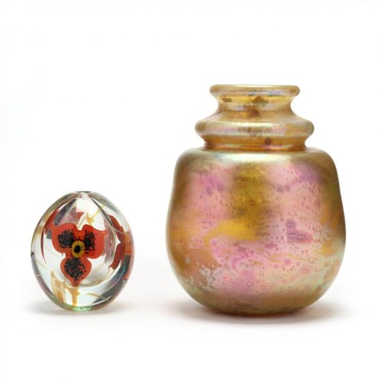 Robert Eikholt (OH), Two Art Glass Vases