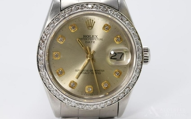 Rolex Diamond Oyster Perpetual Date Watch