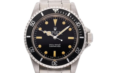 Rolex Reference 5513 Submariner | A stainless steel automatic wristwatch with bracelet, Circa 1967