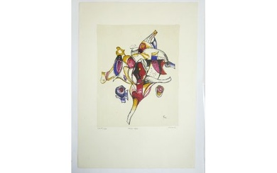 Rolf Lavael 1898 - 1979. Farblithografie "Lithofa 69/N2", signiert. Maße: ca. 43 x 59 cm