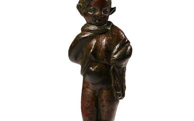 Roman Bronze Figure of a Young Satyr of Dionysian Cortege