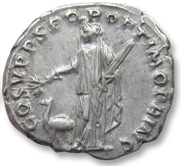 Roman Empire - AR Denarius, Trajan / Trajanus - Struck to commemorate the annexation of Arabia Petrea - Rome mint 110 A.D. - Arabia with camel standing left - Silver