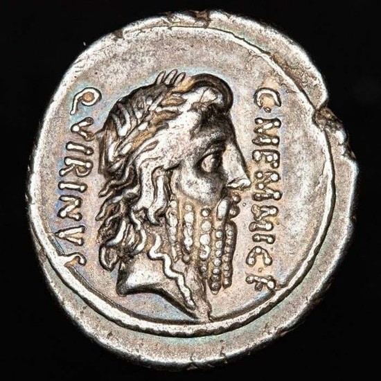 Roman Republic - Denarius - L Memmius. Rome mint, 56 B.C. - MEMMIVS· AED·CERIALIA·PREIMVS·FECIT Ceres. - Silver