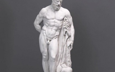 Roman Sculpture After "The Farnese Hercules Statue" - (48.4lbs)
