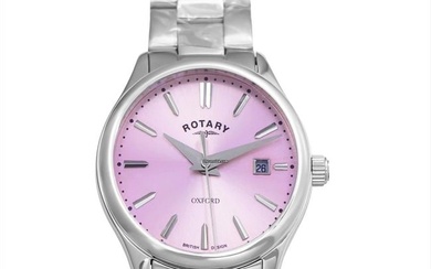 Rotary LB05092/76 - Quartz Pink Dial Stainless Steel Ladies Watch