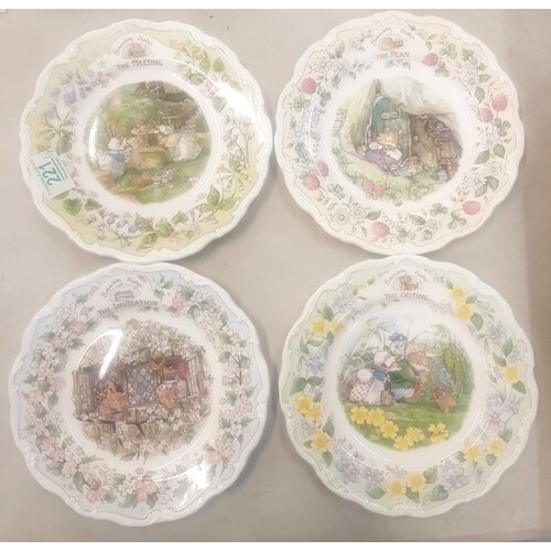 Royal Doulton Brambly Hedge Cabinet Plates The Outing, The P...