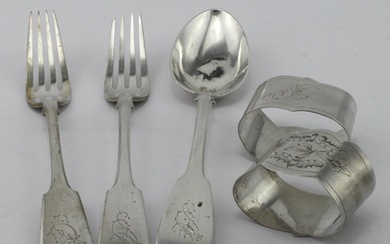 Russian mixed lot of silver, probably all late Victorian, al...