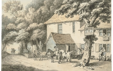 SAMUEL HOWITT (LONDON 1755-1822), A roadside inn