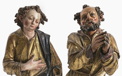 Saint John and Saint Peter - Bartholomäus Steinle (circa 1580 Böbing - 1628 Weilheim in Upper Bavaria), workshop of, circa 1600