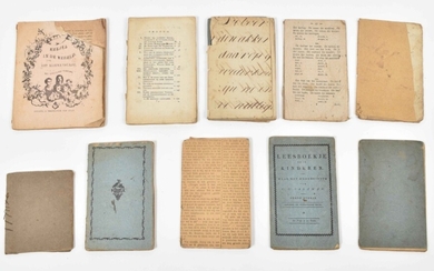 [Schoolbooks] Ten 19th-century Dutch schoolbooks