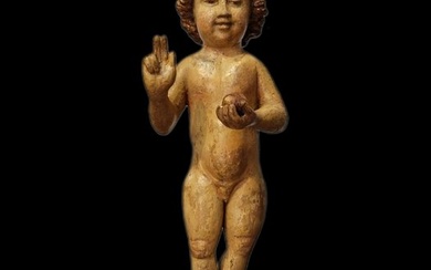 Sculpture, Niño Jesús de Malinas - 31 cm - Wood