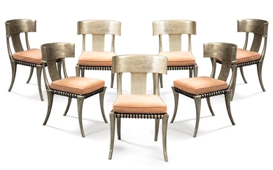 Seven Klismos no. 3 chairs, designed circa 1930, Terence Harold Robsjohn-Gibbings