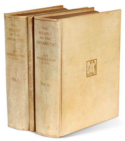 Shackleton | Heart of the Antarctic, 1909, 3 volumes