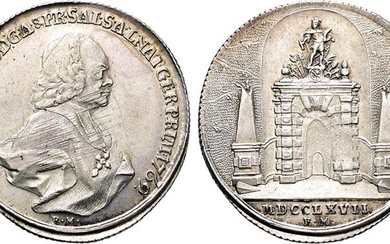 Sigismund III. Graf von Schrattenbach. 1753-1771, Medaille 1767 /1769 (Stempel...