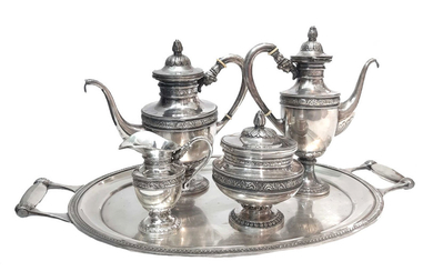 Silver Tea Set. Austria-Hungary