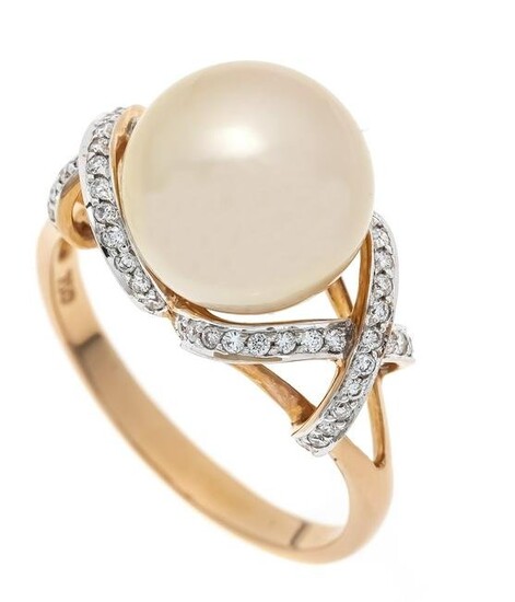 South Sea pearl diamond ring R