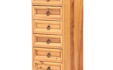 Spanish Colonial Style Pine Seven-Drawer Chest